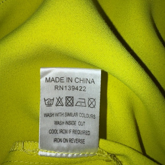 TOBI Dark blue & Lime green block sheath dress with short sleeves, Size Medium - Picture 15 of 15